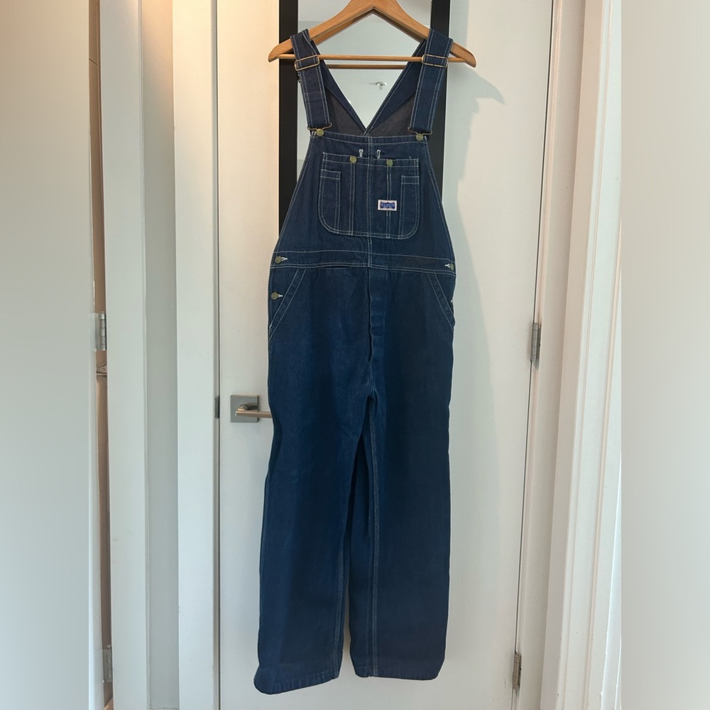 Vintage Denim Overalls, 100% cotton, made in Russia